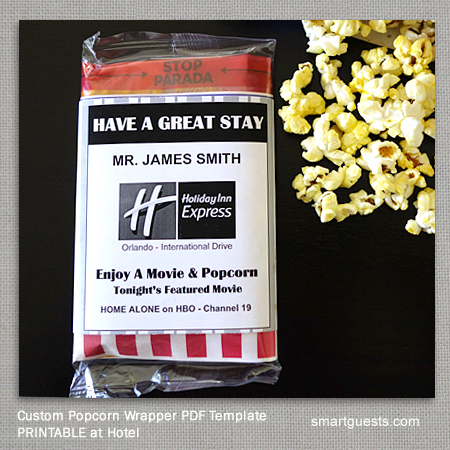 Popcorn Wrapper Template - Printable (PDF)