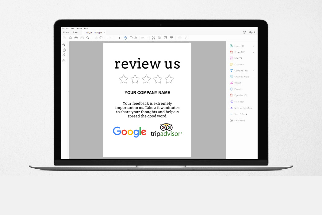 Review Request Sign Template - Printable Review Us