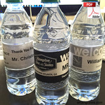 Printable Custom Water Bottle Wrapper Template