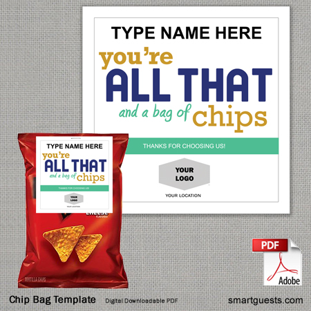 Chip Bag Template