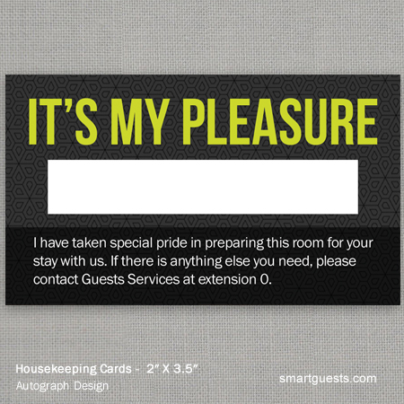 Housekeeping Cards Autograph Design