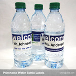 Water Bottle Labels