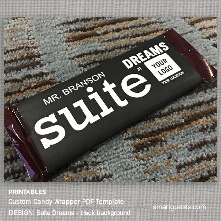 Suite Dreams Candy Wrapper Template